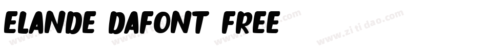 ELANDE DAFONT FREE字体转换